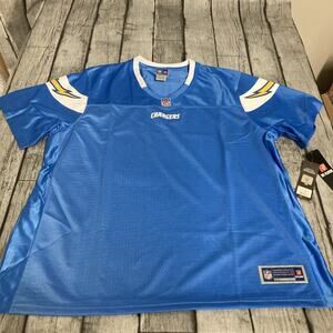 NWT Women’s Pro Line Los Angeles Chargers Jersey Blank 2XL Lt Blue XXL